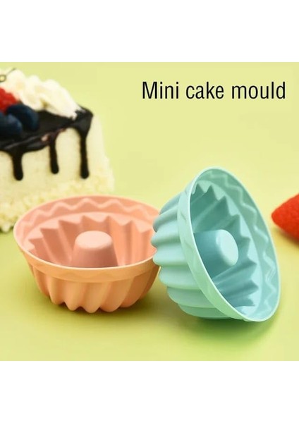 Home Göbekli Muffin Pisirme Kalıbı 12 Adet Silikon Kek Kalıbı Muffin Cupcake Kalıbı Kek Çikolata ve Sade Kek Için Silikon Pişirme Kalıbı (12)