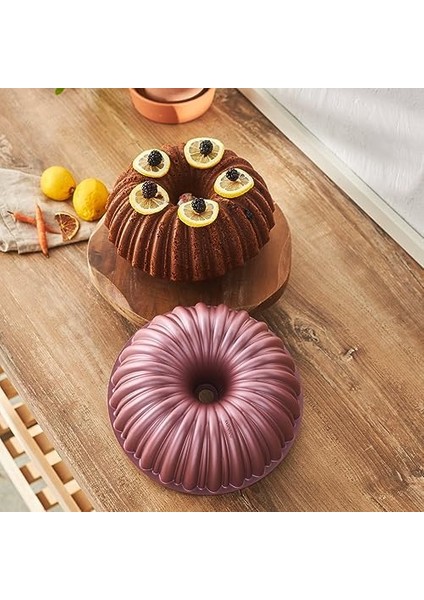 Cake Pro Dilimli Pembe Döküm Kek Kalıbı