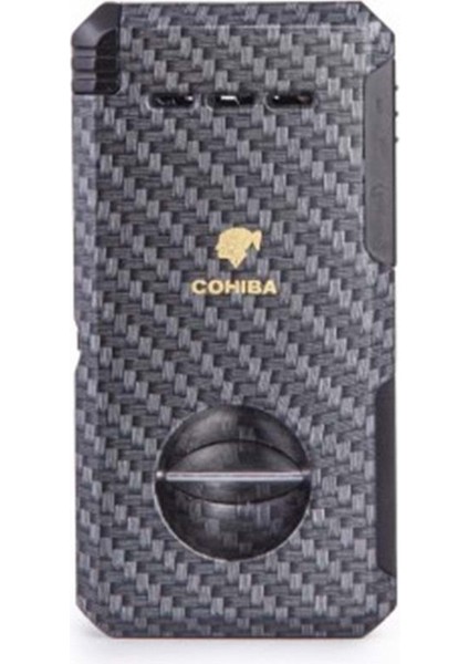 Karbon Desenli 2 Torch Çakmak & Puro Delici – CCM0584