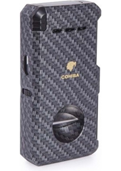 Karbon Desenli 2 Torch Çakmak & Puro Delici – CCM0584