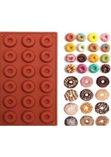 Yuvarlak Halka Çember Donut Kek Kalıbı Karışık ECMELNM470