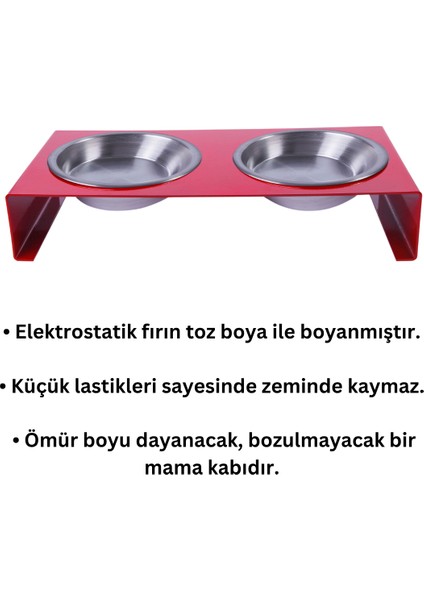 Dolcedo Büyük Irk Metal Mama Kabı Standı