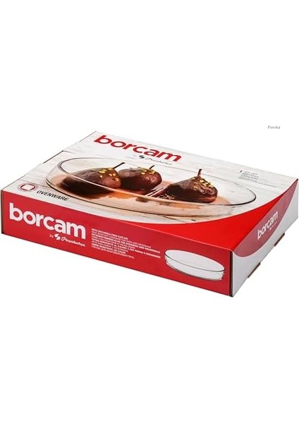 H&h Borcam Oval Tepsi - Tekli - 2400CC