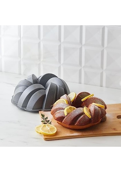 Cake Pro Örgü Antrasit Döküm Kek Kalıbı 26 cm