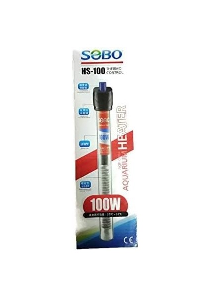 HS-100 Akvaryum Cam Isıtıcı 100W
