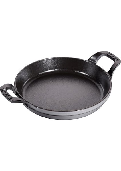 Toz Istiflenebilir Fırın Kabı, Yuvarlak (20 Cm, 0,75 L Içerisinde Bulunan Mat Siyah Kaplı Tepsi Ile) Grafit Grisi