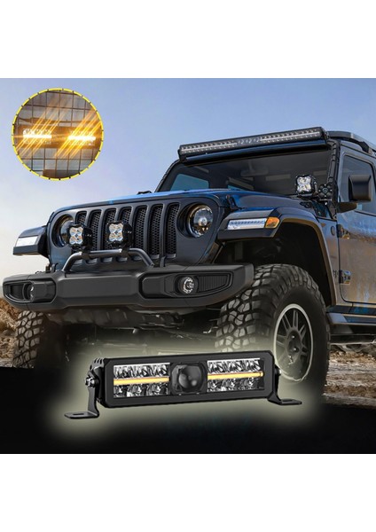 30 cm Off Road LED Bar Pozisyon Lambalı Tampon Tepe Panjur Içi Kaput Çalışma Lambası - Premıum Ürün