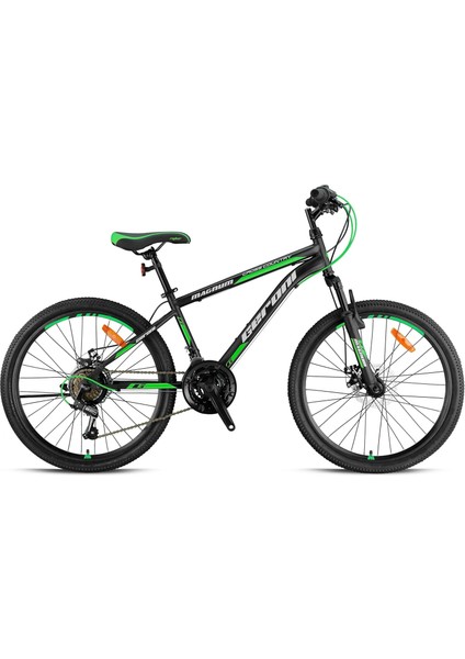 Magnum - 24" - Mtb - 14' - 21 Vites - V.b - Mat Siyah-Yeşil/gri
