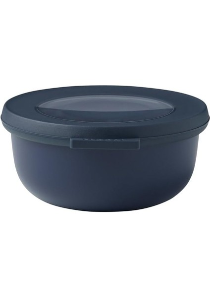 - Cirqula Çok Amaçlı Kase Yuvarlak Nordic Denim - 350 ml - Saklama Kutusu, Buzdolabı Kutusu, Derin Dondurucu, Mikrodalga Fırın Kabı ve Kapaklı Servis Kasesi Olarak Kullanılabilir