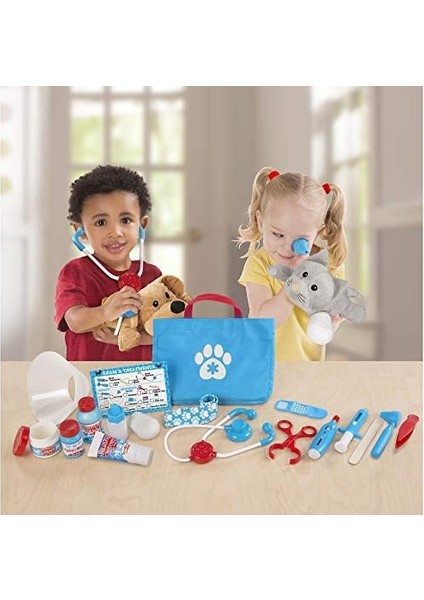 & Doug Muayene ve Tedavi Evcil Hayvan Veterineri Oyun Seti, Peluş Hayvanlarla Sembolik Oyun, Oyun Seti, 3+ Yaş, Erkek Veya Kız Çocuklar Için Hediye fiyatları