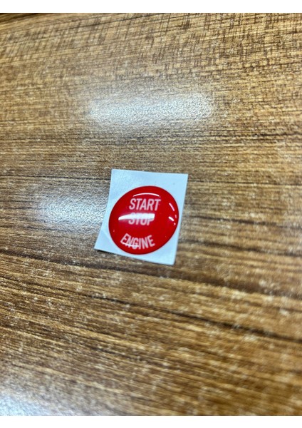 Bmw 3 Serisi E90 E91 E92 F30 Kırmızı Start Stop Sticker Üstüne Yapıştırmadır