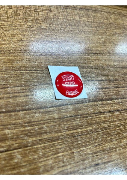 Bmw 3 Serisi E90 E91 E92 F30 Kırmızı Start Stop Sticker Üstüne Yapıştırmadır
