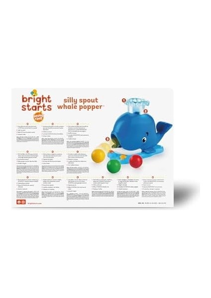 10934 Silly Spout Whale Popper Wals Olarak Kaydetmeye Başlar, Çok Renkli