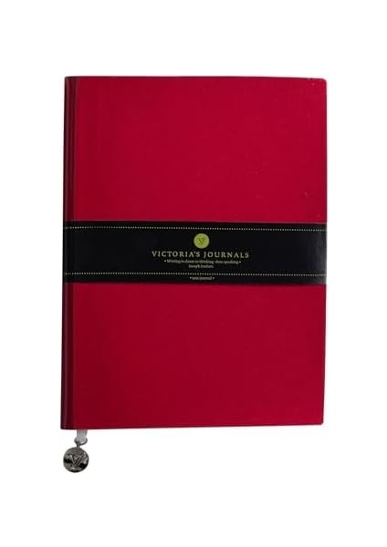 Rugan Esnek Kapak Çizgili Defter, 19X25 cm -Kırmızı