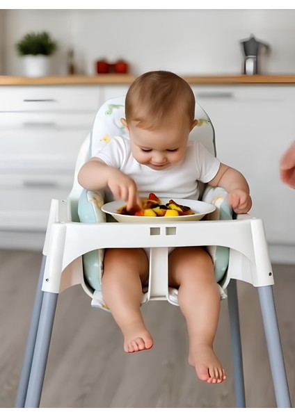 Bebek/çocuk Mama Sandalyesi Minderi Safari Hayvanlar ve Yeşil Yıldızlı fiyatları