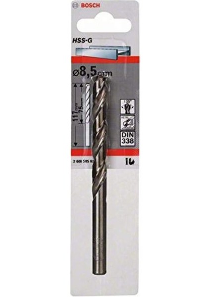 Hss-G Metal Matkap Ucu 8,5 * 117 mm