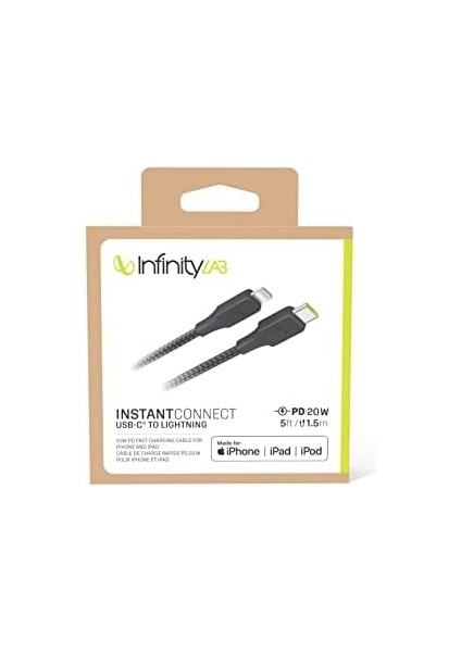 By Harman - Instantconnect Kablo Usb-C Lightning,siyah,1.5m
