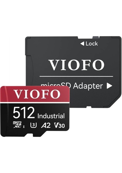 High Endurance 512GB Class 10 A2 V30 100MB/S Okuma 90MB/S Yazma Micro Sd Hafıza Kartı