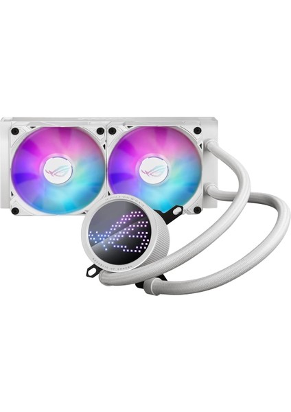 Rog Ryuo Iıı 240 Argb Anıme Matrıx LED Ekran Adreslenebilir Rgb Fan Rog Argb Cpu Soğutucusu Beyaz