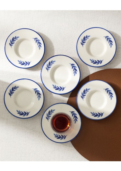 Luxe Feuille 6'lı Çay Tabağı Seti modelleri