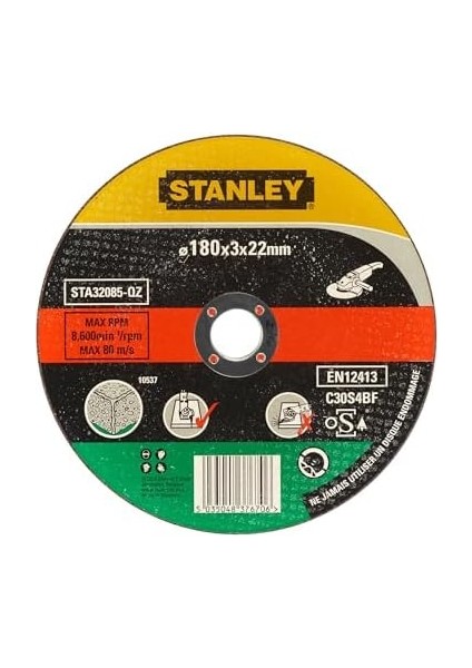 Sta32085-Qz Taş Kesim Diski, 180x22x3.2 Mm