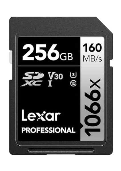 256GB Professional 1066X Sdxc Uhs-I Cards, Up To 160MB/S Read 120MB/S Write C10 V30 U3