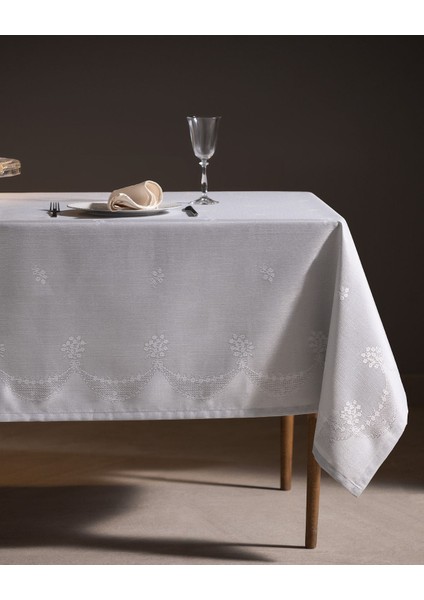 Lignite Masa Örtüsü - Gri - 160X300 cm