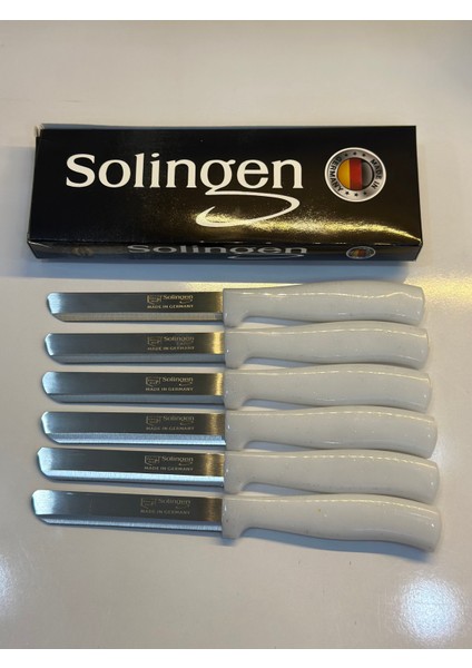 Solingen 6’lı Simli Beyaz Micro Et Sebze Doğrama Bıçağı Seti