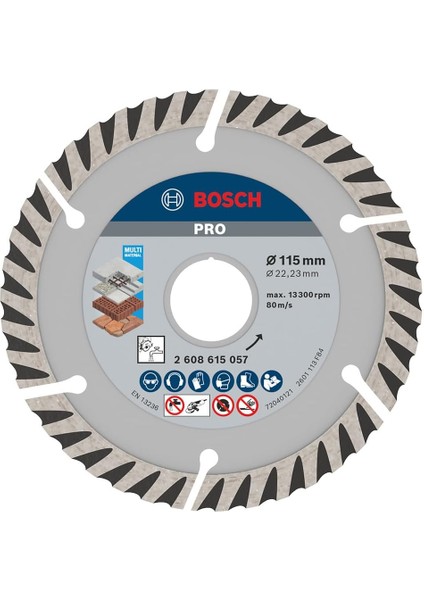 Professional Accessories Elmas Kesme Ve Delme Aksesuarları, Disk, Gri, 1 Adet