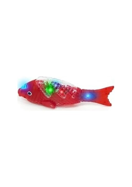 Balık Şarkılı Müzikli Işıklı Sesli Yürüyen Balık 23 cm Pilli Oyuncak Balık Canbays