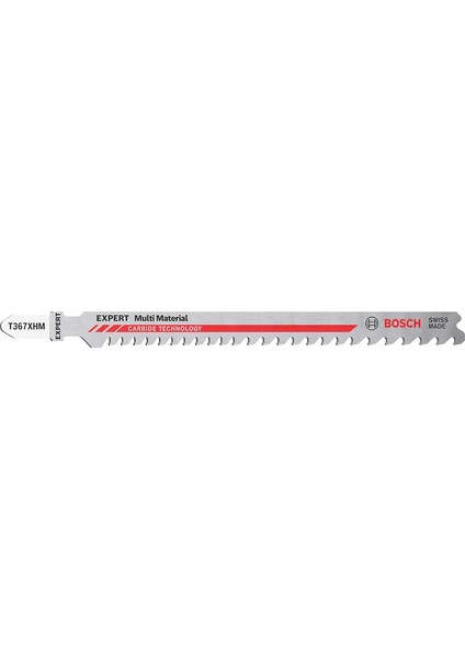 Professional 3x Expert 'multi Material' T 367 Xhm Dekupaj Testere Bıçakları (Tok Çelik, Alüminyum, Tok Metalli Ahşap, Uzunluk 132 Mm, Aksesuar Dekupaj Testeresi)