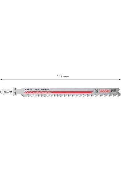 Professional 3x Expert 'multi Material' T 367 Xhm Dekupaj Testere Bıçakları (Tok Çelik, Alüminyum, Tok Metalli Ahşap, Uzunluk 132 Mm, Aksesuar Dekupaj Testeresi) fırsatları