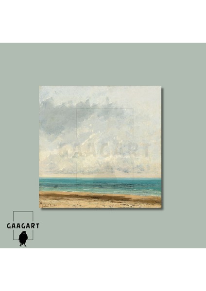 Kare Kanvas Tablo Ünlü Eserler Gustave Courbet-Calm Sea (1866) modelleri