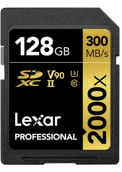 128GB Professional 2000X Sdhc Uhs-Iı Cards, Up To 300MB/S Read 260MB/S Write C10 V90 U3