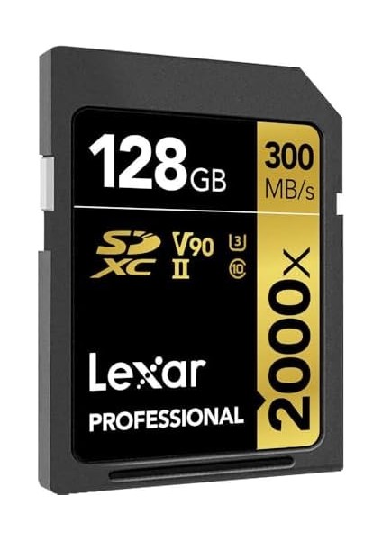 128GB Professional 2000X Sdhc Uhs-Iı Cards, Up To 300MB/S Read 260MB/S Write C10 V90 U3