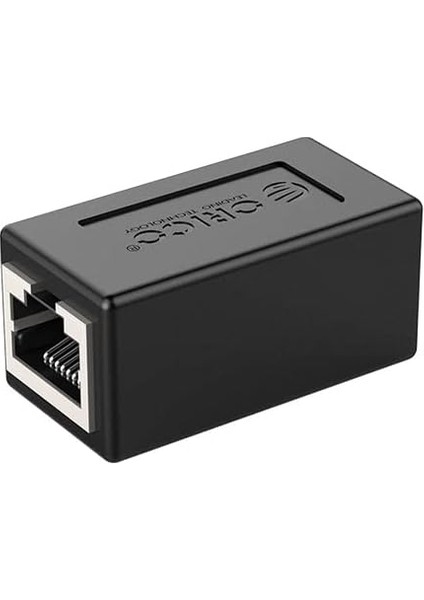 RJ45 Cat6 Cat7 Cat8 Uyumlu Ethernet Kablo Uzatma Aparatı Siyah, Pug-Mtm