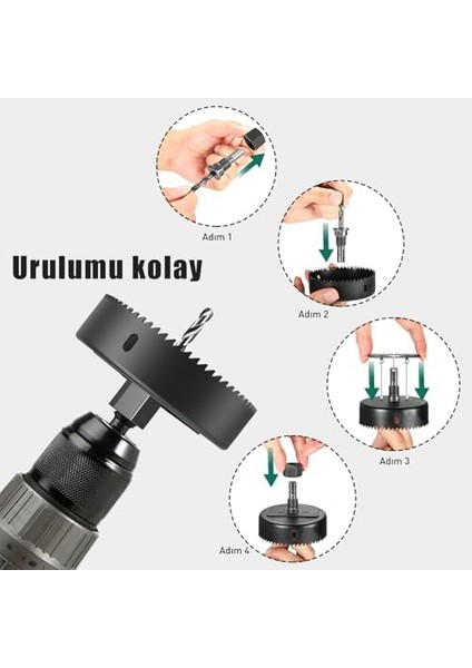 Better Tools For Better Lıfe Delik Testere Seti, 13 Testere Bıçağı ile 19 Parça Delik Testere Seti