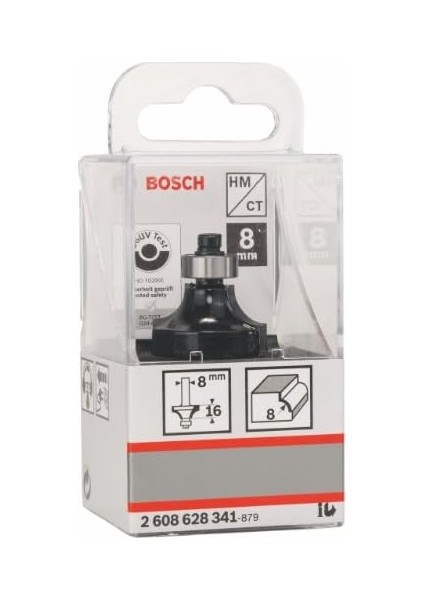 2608628341 Aksesuarı Abrundfraeser 8 Mm, R1 8 Mm, L 15,5 Mm, G 53 mm
