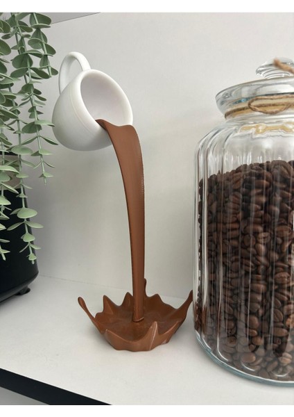 Dekoratif Dökülen Kahve Figürü - Kahve Köşesi - Coffee Corner
