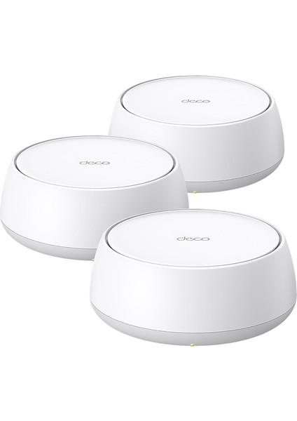 Deco BE25(3-PACK), BE3600 Mbps, 2× 2.5 Gbps Portlar, Aı Destekli Çoklu Işlem Kabiliyeti, 150 Cihaza Kadar Bağlanılabilirlik, Vpn, Wpa3, Dual-Band Wi-Fi 7 Mesh Sistemi