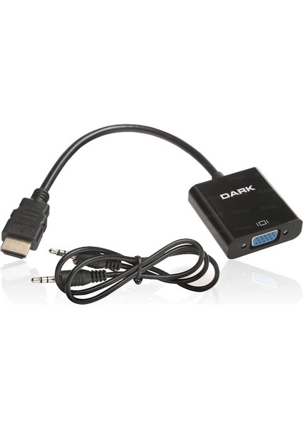 HDMI To VGA ve Ses Dijital Analog Dönüştürücüsü (Dk-Hd-Ahdmıxvga)