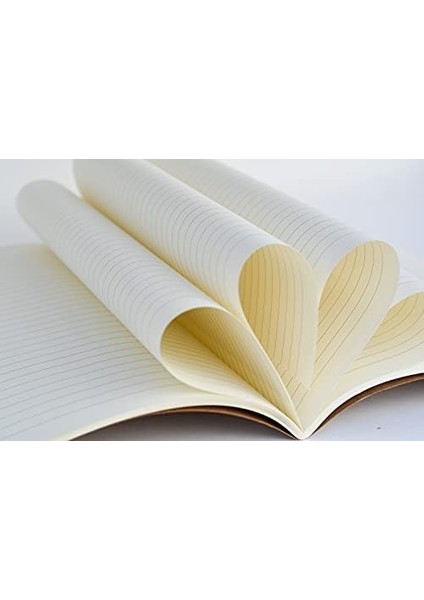 Tanıtım 4 Adet Çizgili Terzi Dikişli Defter, A5 Boyutunda, Ofis Için Ideal, Planlayıcı (Kraft Kapak Tasarımı)