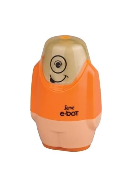 E-Bot Silgili Kalemtıraş Fosforlu Turuncu 4lu Set