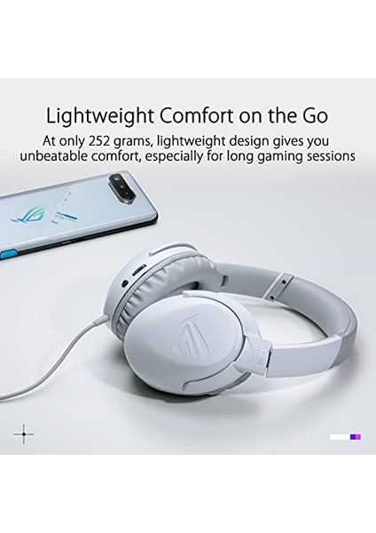 Rog Strix Go Core White Oyuncu Kulaklığı Pc/mac/mobil/ps4/nintendo Switch Cihazlar Uyumlu
