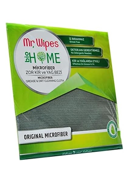 Mr.wipes Mikrofiber Zor Kir ve Yağ Bezi (40 x 40 Cm)