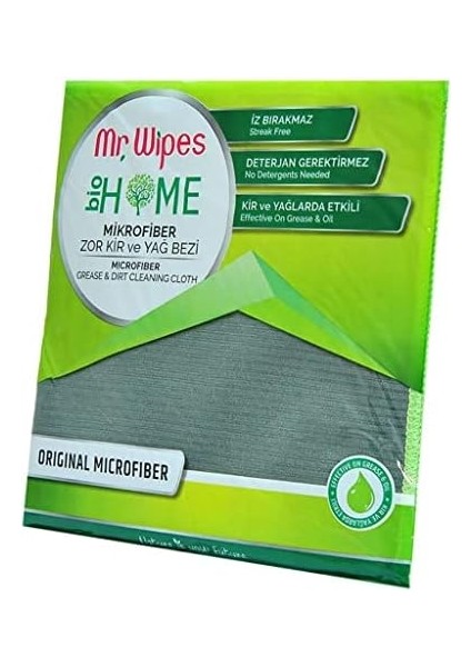 Mr.wipes Mikrofiber Zor Kir ve Yağ Bezi (40 x 40 Cm)