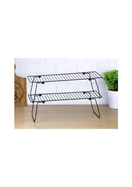 Haus Mutfak Masası Tezgah Üstü Dolap Içi Portatif Katlanabilir Raf Düzenleyici AS-802 Siyah fiyatları