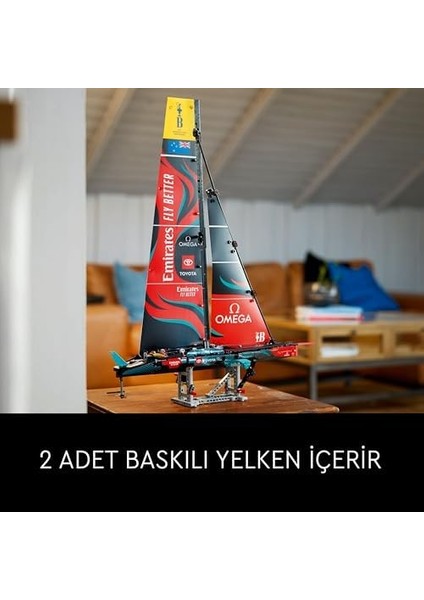 Technic Emirates Team New Zealand AC75 Yat 42174 - Yetişkinler Için Yelkenli Tekne Modeli Yapım Seti (962 Parça) modelleri