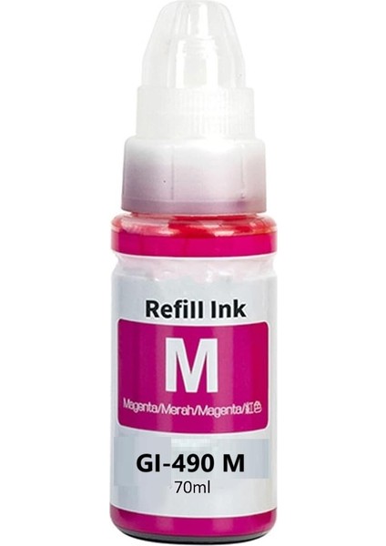 Canon Pixma G2400/G2410 Yazıcı Uyumlu 4 Renk Muadil Mürekkep Seti 70ML Renkliler / 135ML Siyah modelleri