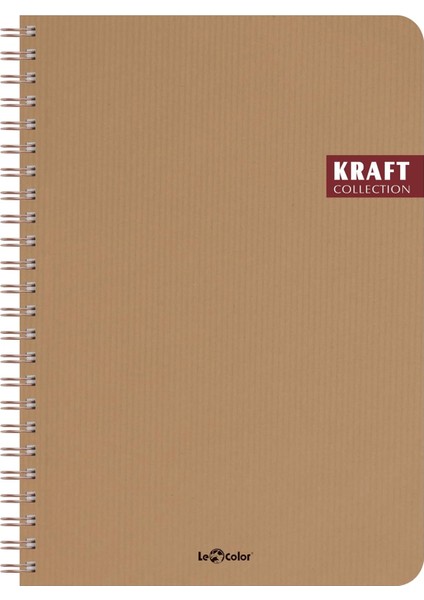 Color Kraft Ofis Defter Spiralli Kareli Kahve
